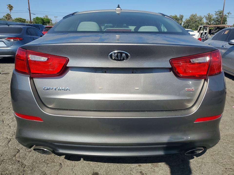 2015 Kia Optima VIN 5XXGM4A77FG499473 COPART salvage auction — VANDALISM, Ca - Salvage Certificate, sold $1,300 on 2026-07-23 (photo 6)