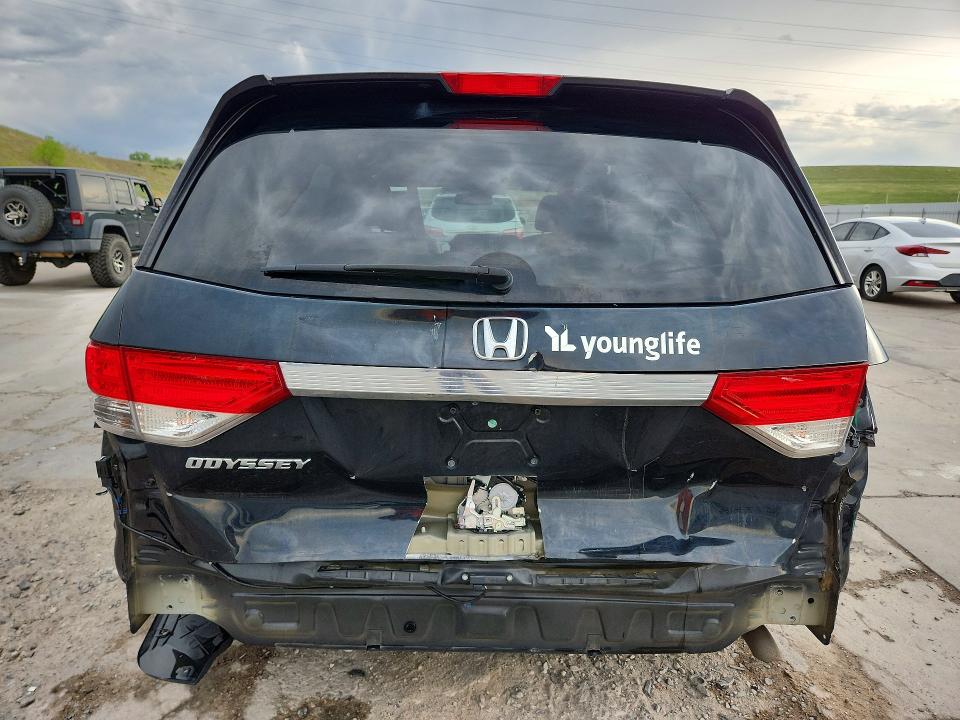 2015 Honda Odyssey VIN 5FNRL5H67FB026271 COPART salvage auction — REAR END, Co - Public - Salvage Title, sold $4,350 on 2026-07-22 (photo 6)