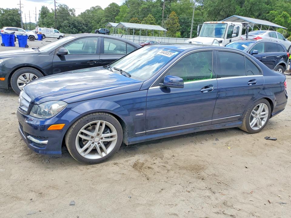 2012 Mercedes-benz VIN WDDGF4HB5CA621488 COPART salvage auction — FRONT END, GA - CERT OF TITLE-SALVAGE, sold $2,250 on 2026-07-27 (photo 1)