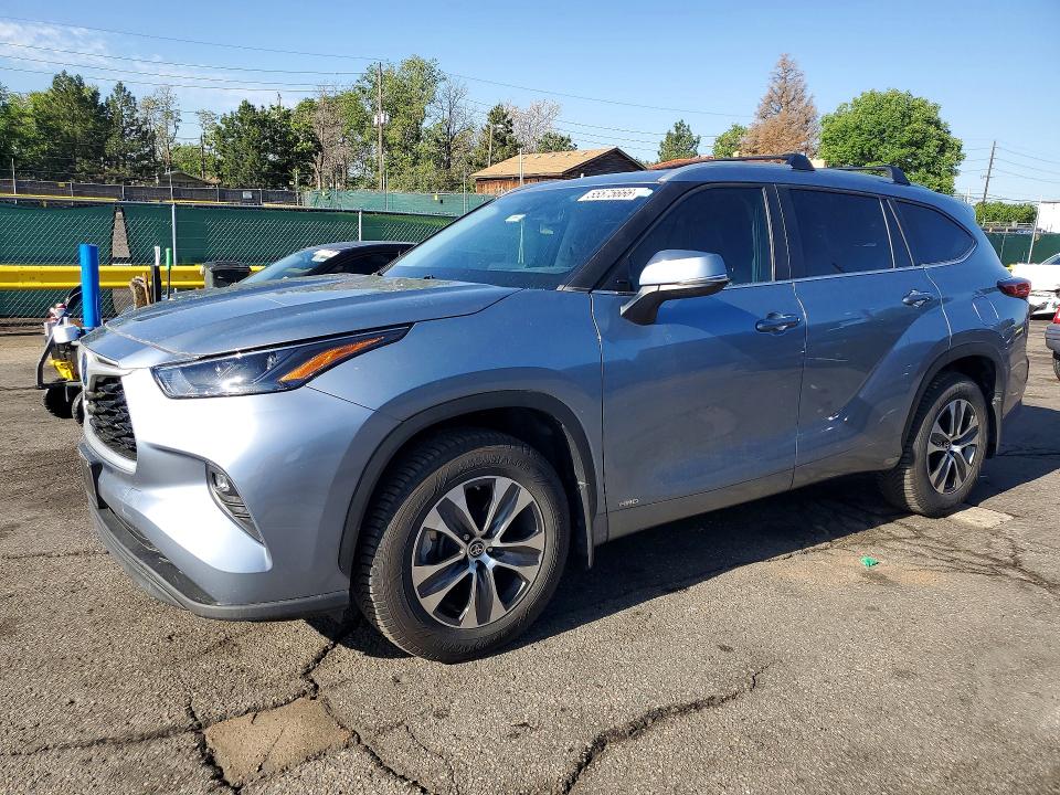 2023 Toyota Highlander VIN 5TDKBRCH3PS598164 COPART salvage auction — REAR END, Co - Public - Salvage Title, sold $11,100 on 2026-07-30 (photo 1)