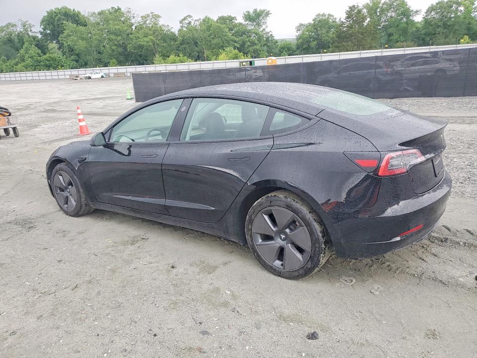 2023 Tesla Model 3 VIN 5YJ3E1EB0PF632233 COPART salvage auction — SIDE, Sc - Cert Of Title-Salvage, sold $10,000 on 2026-07-15 (photo 2)