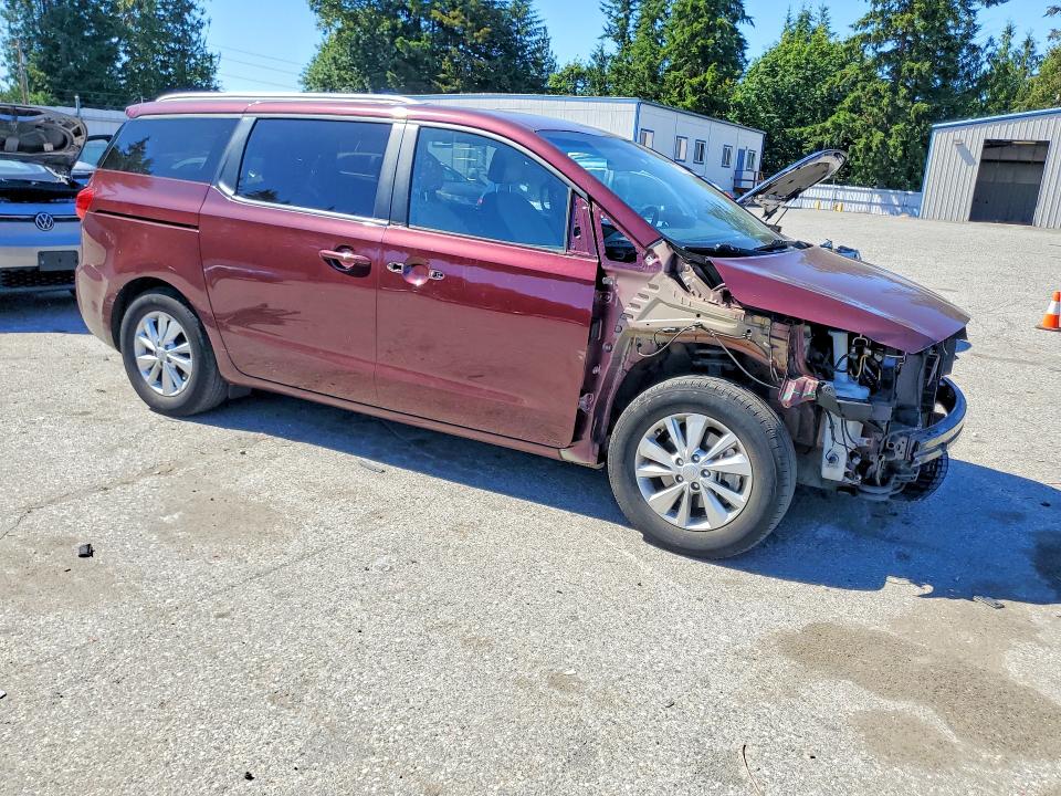 2016 Kia SEDONA VIN KNDMB5C18G6210026 COPART salvage auction — FRONT END, Wa - Bill Of Sale, sold $2,850 on 2026-07-13 (photo 4)