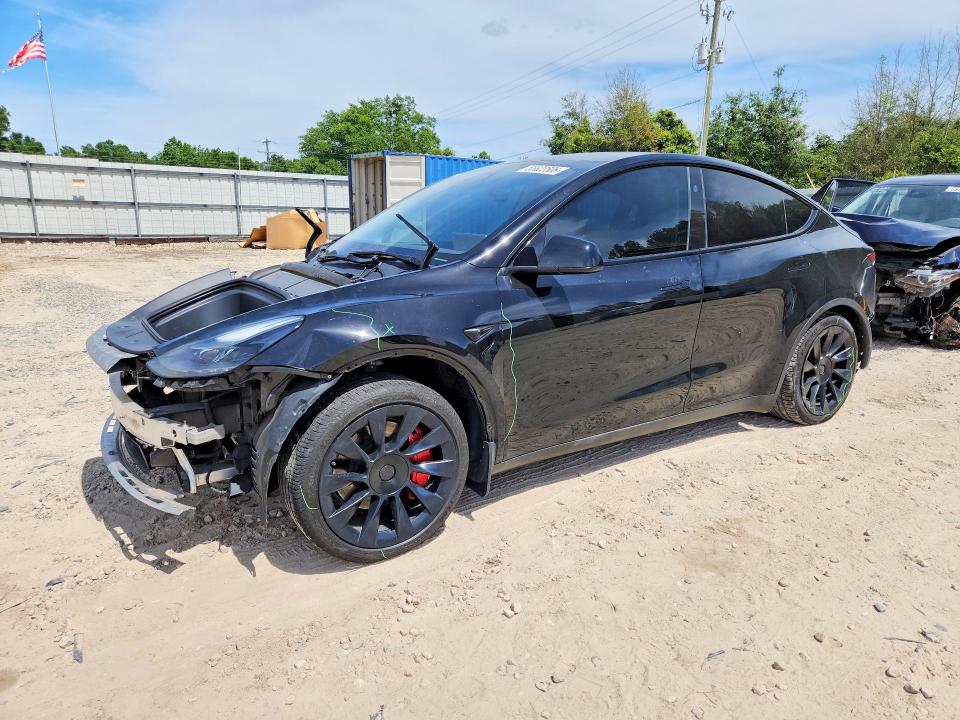 2024 Tesla Model y VIN 7SAYGDEE1RA215900 COPART salvage auction — FRONT END, Fl - Cert Of Title Slvg Rebuildable, sold $11,400 on 2026-07-17 (photo 1)