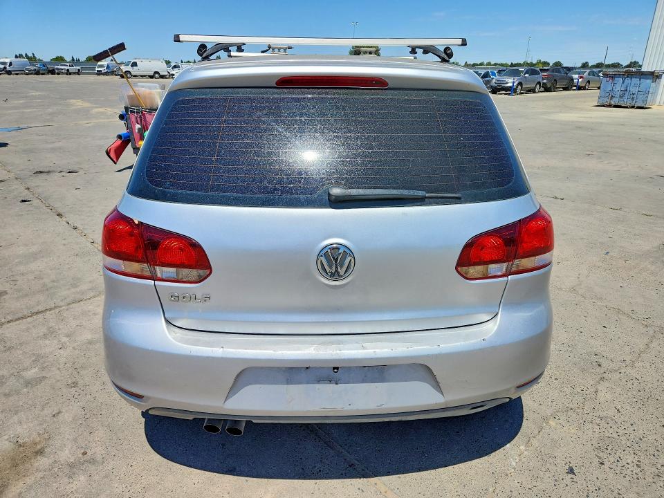 2010 Volkswagen Golf VIN WVWAB7AJ8AW167400 COPART salvage auction — FRONT END, Ca - Salvage Certificate, sold $10 on 2026-08-03 (photo 6)