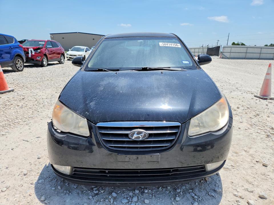 2009 Hyundai Elantra VIN KMHDU46D69U615077 COPART salvage auction — FRONT END, TX - SALVAGE VEHICLE TITLE, sold $325 on 2026-07-23 (photo 5)