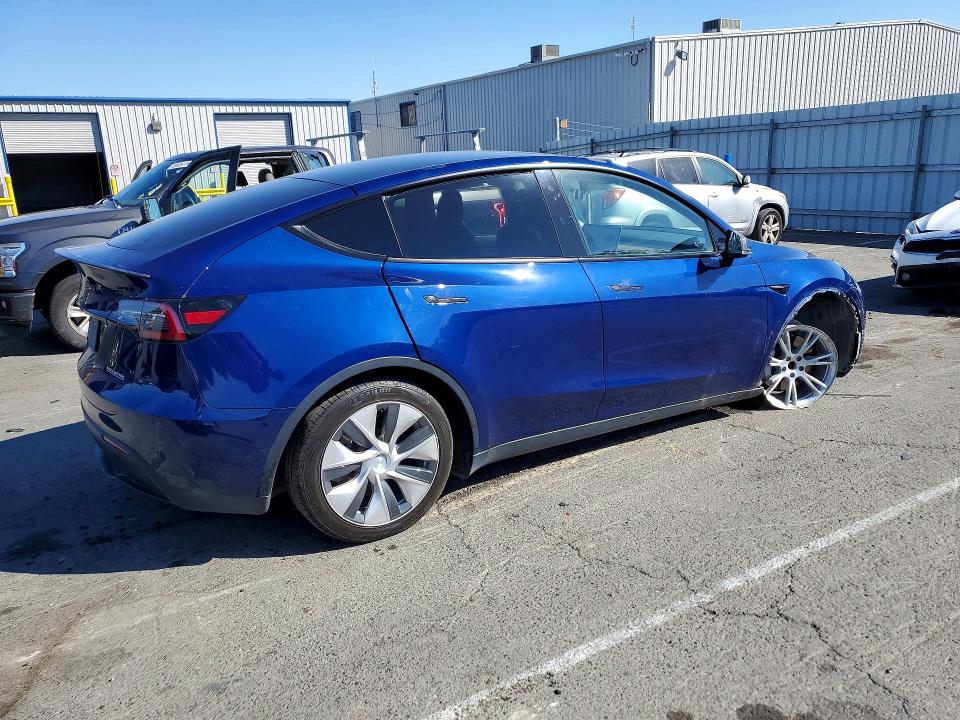 2020 Tesla Model y VIN 5YJYGDEF6LF018575 COPART salvage auction — FRONT END, Ca - Salvage Certificate, sold $8,200 on 2026-07-17 (photo 3)