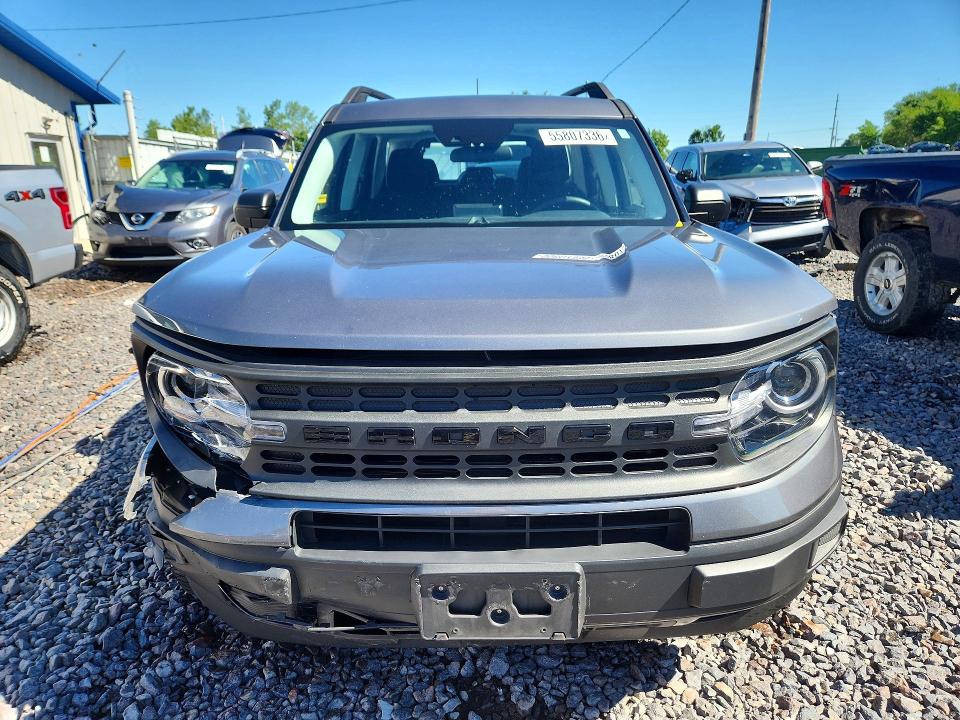 2021 Ford Bronco VIN 3FMCR9A66MRA63745 COPART salvage auction — FRONT END, Il - Salvage Certificate, sold $5,400 on 2026-07-27 (photo 5)