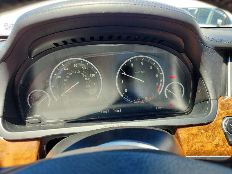 2013 BMW 7er VIN WBAYE8C56DD132363 COPART salvage auction — REAR END, Il - Salvage Certificate, sold $1,400 on 2026-07-24 (photo 9)