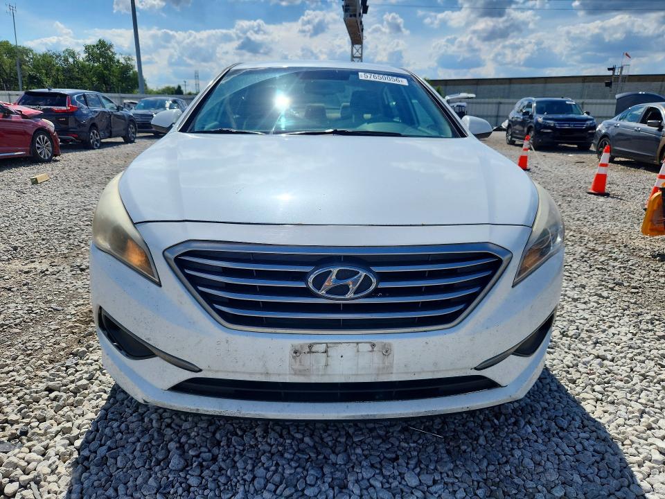 2016 Hyundai Sonata VIN 5NPE24AF2GH314255 COPART salvage auction — REAR END, OH - CERT OF TITLE-SALVAGE, sold $500 on 2026-07-02 (photo 5)