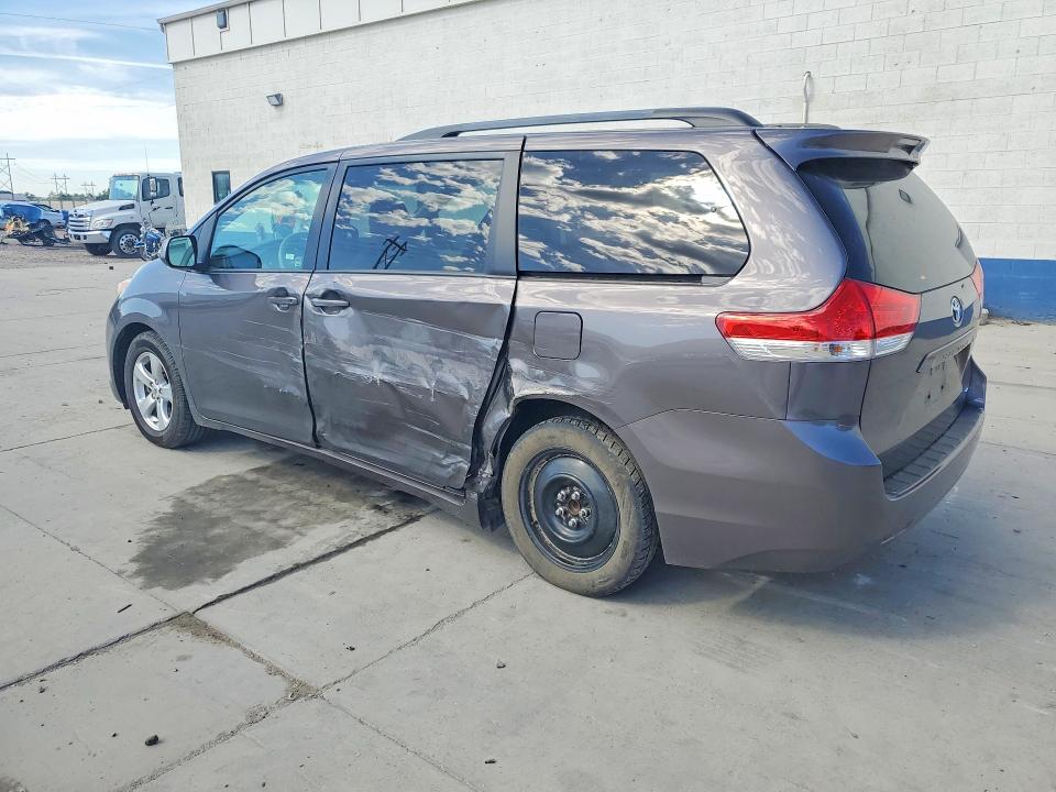 2012 Toyota VIN 5TDKK3DC2CS216572 COPART salvage auction — SIDE, Ut - Salvage Certificate, sold $1,950 on 2026-07-27 (photo 2)