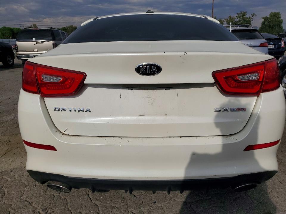 2015 Kia Optima VIN 5XXGR4A63FG402228 COPART salvage auction — FRONT END, Ca - Dis/Dlr/Exp Only Clean Title (P), sold $1,800 on 2026-07-09 (photo 6)