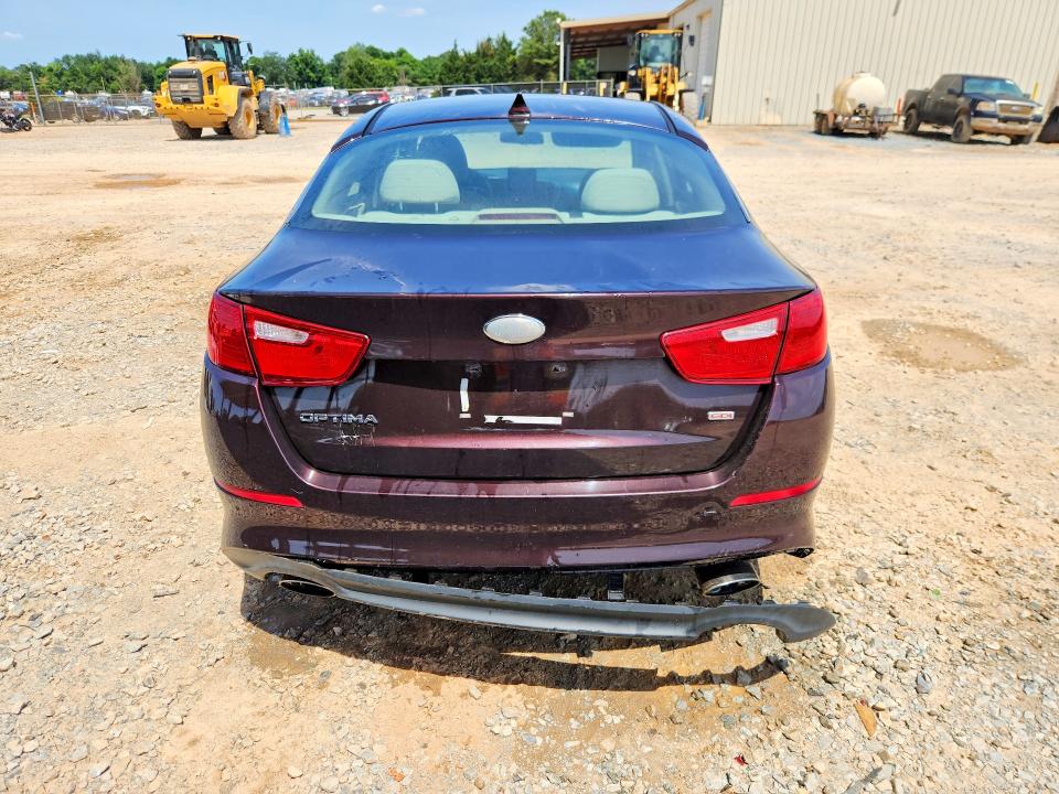 2014 Kia VIN 5XXGM4A79EG259324 COPART salvage auction — REAR END, Ar - Certificate Of Title (P), sold $500 on 2026-07-22 (photo 6)