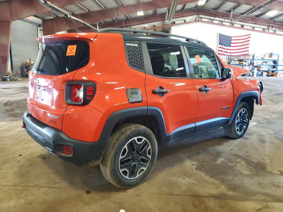 2016 Jeep Renegade VIN ZACCJBCT8GPC61585 COPART salvage auction — FRONT END, Mi - Certificate Of Title, sold $400 on 2026-08-07 (photo 3)