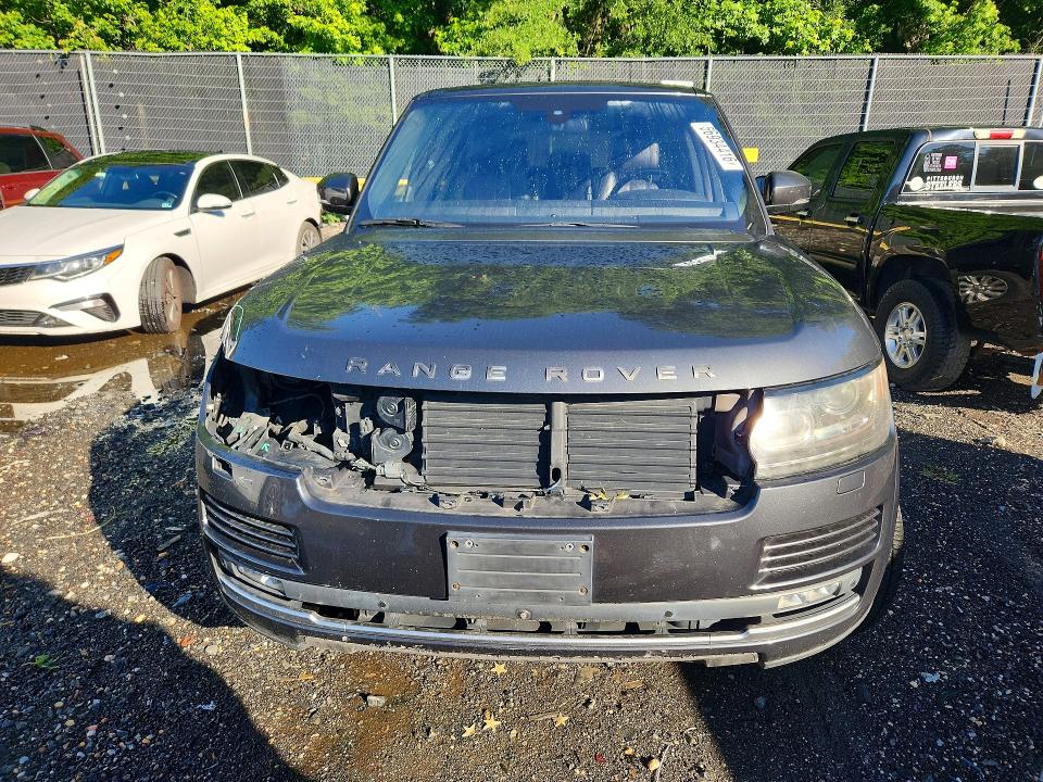 2016 Land rover RANGE ROVER VIN SALGS2EF8GA264727 COPART salvage auction — FRONT END, Md - Cert Of Salvage > 75% Damage, sold $5,700 on 2026-07-31 (photo 5)