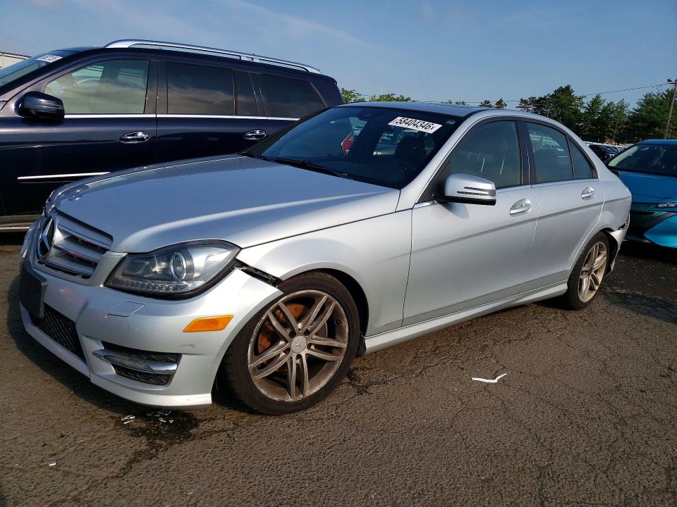 2012 Mercedes-benz C class VIN WDDGF8BB8CR234774 COPART salvage auction — REAR END, Ct - Cert Of Title-Salvage, sold $1,050 on 2026-07-02 (photo 1)
