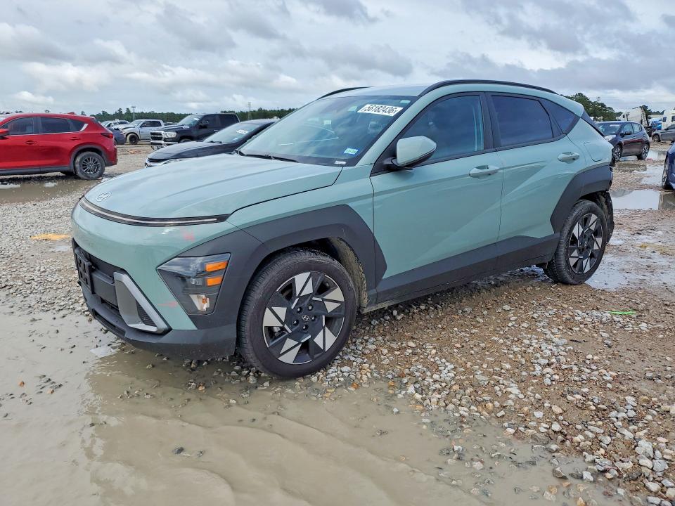 2025 Hyundai Kona VIN KM8HC3AB5SU214839 COPART salvage auction — REAR END, Tx - Salvage Vehicle Title, sold $7,800 on 2026-07-10 (photo 1)
