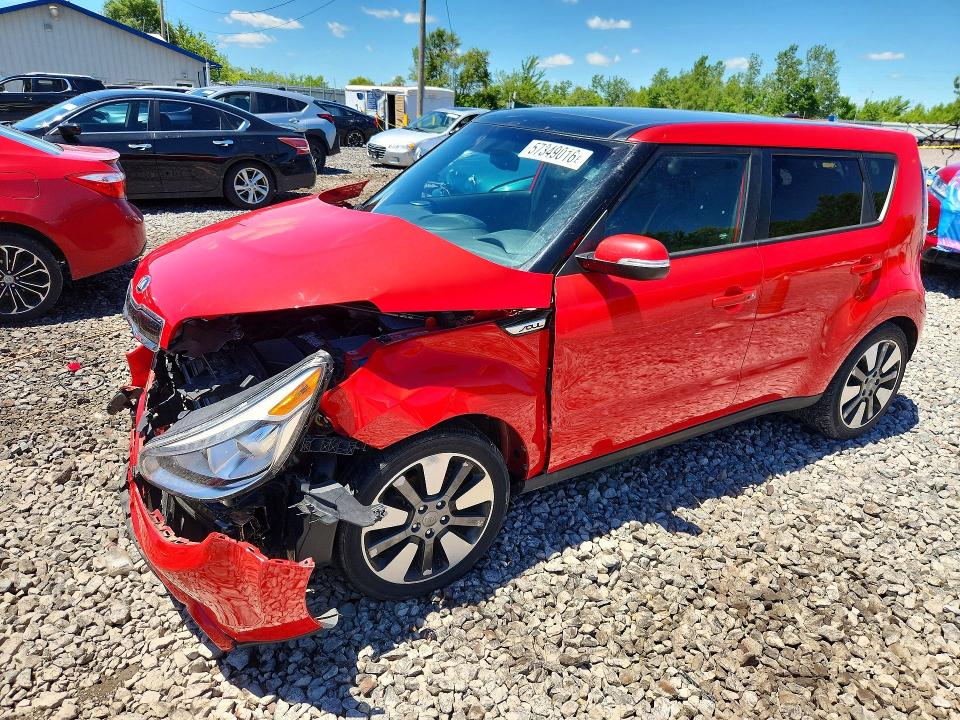 2014 Kia Soul VIN KNDJX3A53E7729667 COPART salvage auction — FRONT END, Il - Salvage Certificate, sold $750 on 2026-07-20 (photo 1)
