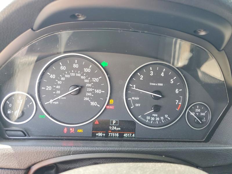 2014 BMW 3er VIN WBA3C3C55EF986236 COPART salvage auction — FRONT END, Fl - Cert Of Title Slvg Rebuildable, sold $350 on 2026-07-15 (photo 9)