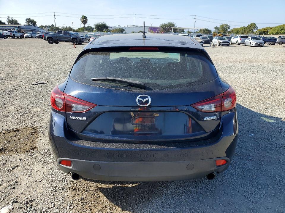 2016 Mazda 3 VIN JM1BM1K79G1339910 COPART salvage auction — REAR END, CA - SALVAGE CERTIFICATE, sold $2,350 on 2026-07-24 (photo 6)