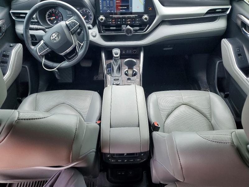 2022 Toyota Highlander VIN 5TDFZRBH8NS220983 COPART salvage auction — FRONT END, Mo - Salvage Certificate Of Title, sold $23,800 on 2026-07-28 (photo 8)