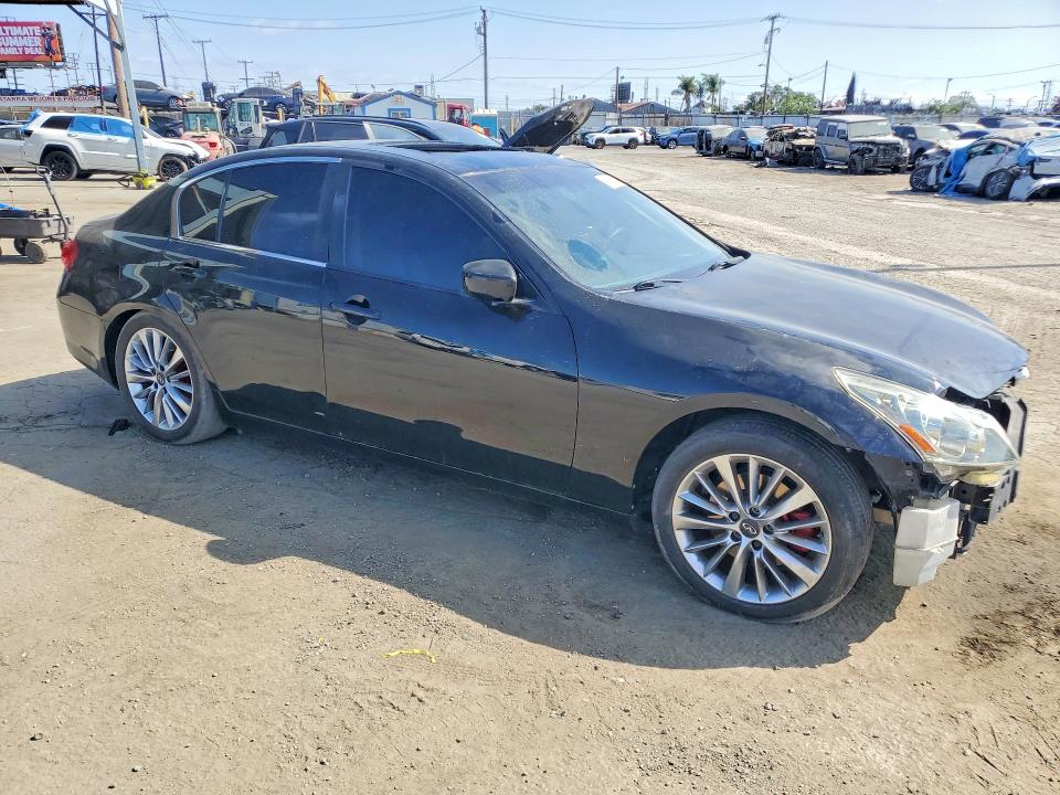 2013 Infiniti G VIN JN1CV6AP2DM305031 COPART salvage auction — FRONT END, Ca - Salvage Certificate, sold $2,000 on 2026-07-16 (photo 4)