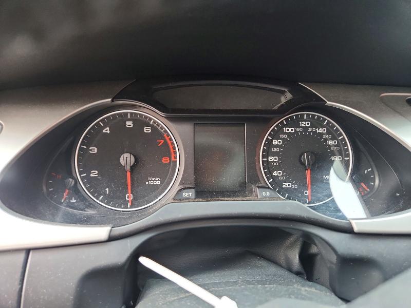 2012 Audi A4 VIN WAUFFAFL5CN014044 COPART salvage auction — WATER/FLOOD, Nj - Cert Of Title-Salvage, sold $450 on 2026-07-17 (photo 9)