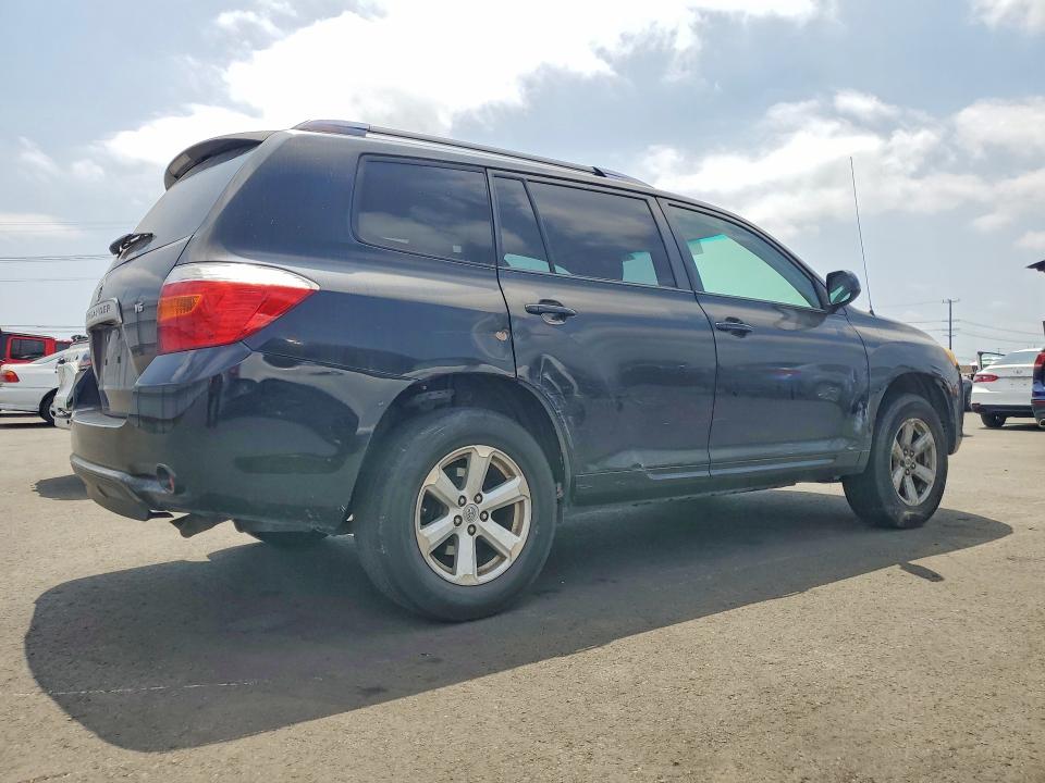 2008 Toyota Highlander VIN JTEDS41A582067666 COPART salvage auction — SIDE, CA - SALVAGE CERTIFICATE, sold $925 on 2026-07-15 (photo 3)