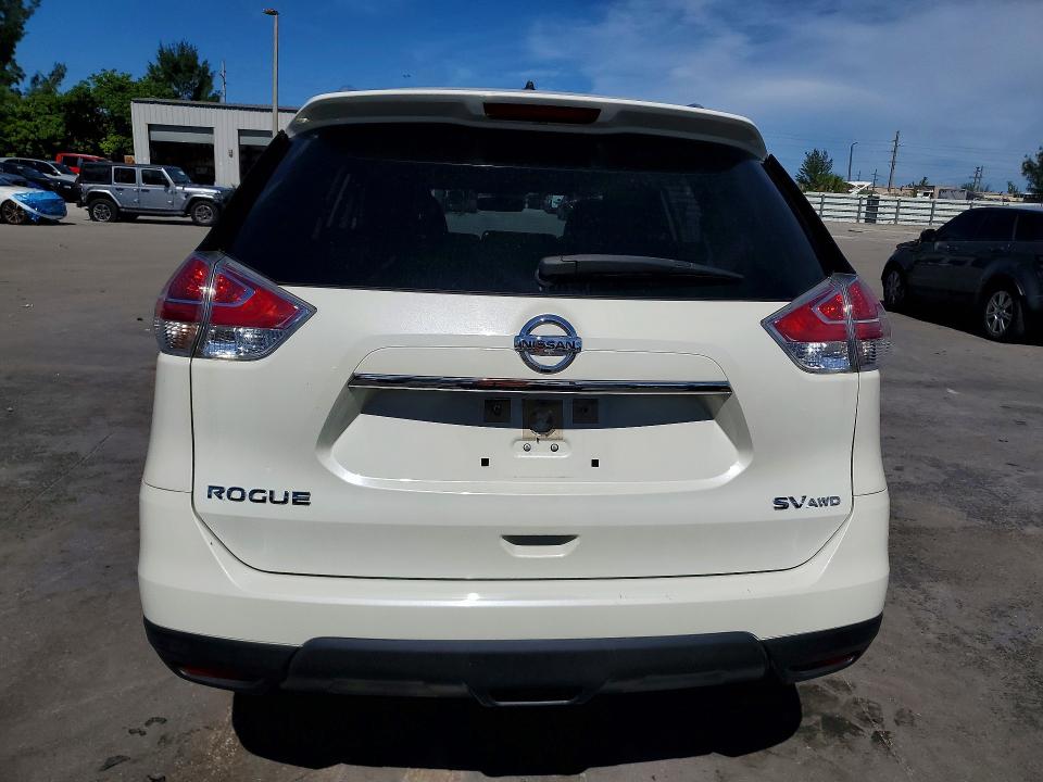 2016 Nissan Rogue VIN JN8AT2MV2GW150748 COPART salvage auction — FRONT END, Fl - Cert Of Ttl-Rebuilt&Slvg Rbld, sold $1,200 on 2026-07-27 (photo 6)