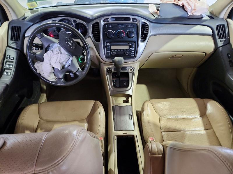 2003 Toyota Highlander VIN JTEHF21A330107841 COPART salvage auction — FRONT END, NY - MV-907A SALVAGE CERTIFICATE, sold $400 on 2026-07-06 (photo 8)