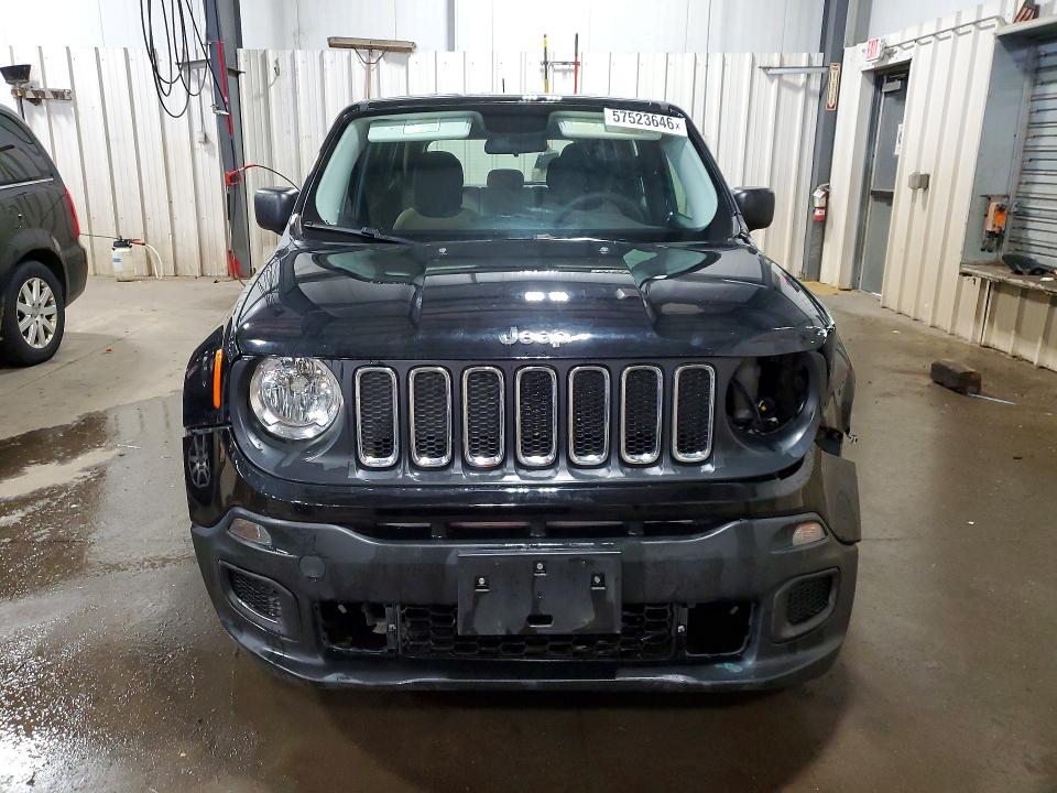 2015 Jeep Renegade VIN ZACCJAAT6FPB91337 COPART salvage auction — FRONT END, Mn - Cert Of Title-Salvage, sold $225 on 2026-07-28 (photo 5)