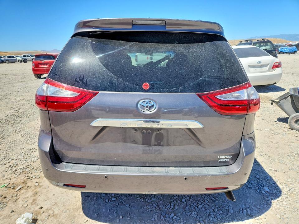 2017 Toyota VIN 5TDDZ3DC3HS186929 COPART salvage auction — FRONT END, Ut - Salvage Certificate, sold $3,300 on 2026-07-28 (photo 6)