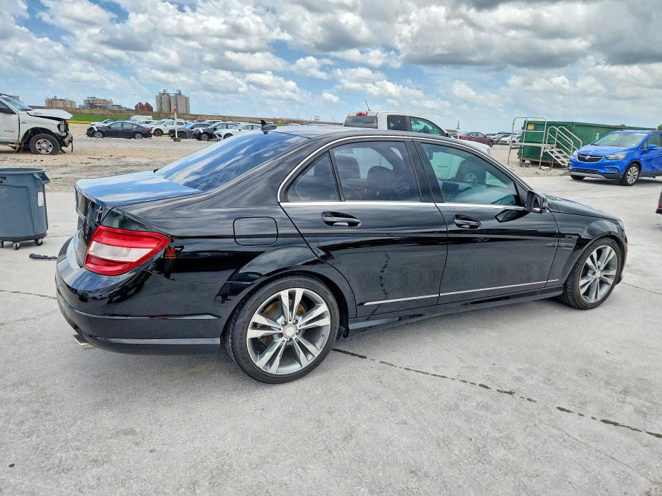 2011 Mercedes-benz C class VIN WDDGF5EB8BR185276 COPART salvage auction — WATER/FLOOD, La - Cert Of Title-Salvage Flood, sold $450 on 2026-07-15 (photo 3)
