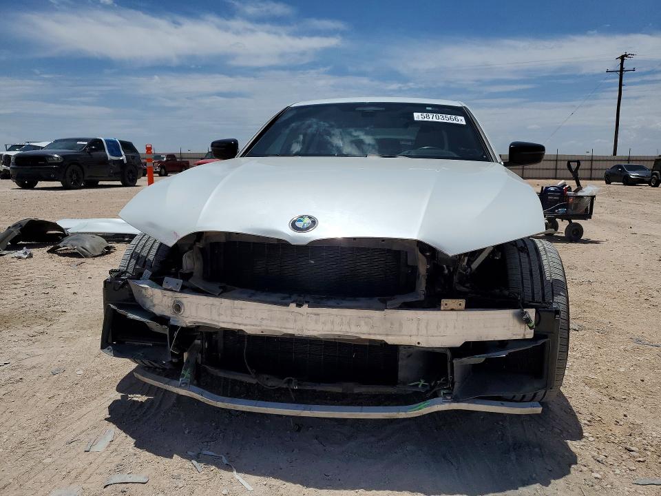 2021 BMW VIN 3MW5U9J01M8C14596 COPART salvage auction — FRONT END, TX - SALVAGE VEHICLE TITLE, sold $24,900 on 2026-09-16 (photo 5)