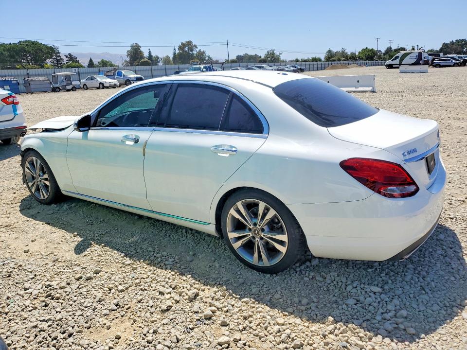 2018 Mercedes-benz C-klasse VIN 55SWF4JB8JU241175 COPART salvage auction — FRONT END, Ca - Salvage Certificate, sold $2,900 on 2026-07-09 (photo 2)