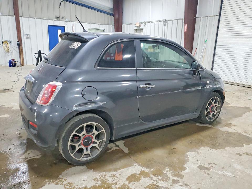 2012 Fiat 500 VIN 3C3CFFBR4CT127758 COPART salvage auction — SIDE, Pa - Certificate Of Salvage, sold $400 on 2026-08-12 (photo 3)
