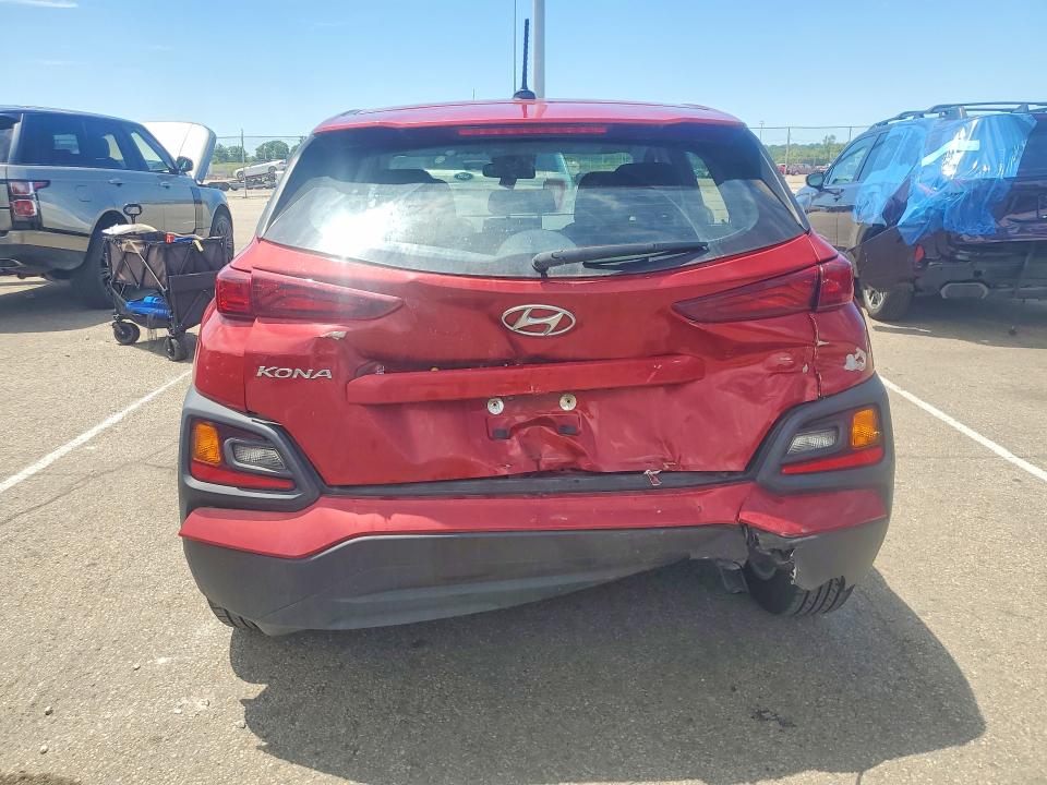 2021 Hyundai Kona VIN KM8K12AA2MU709922 COPART salvage auction — REAR END, Oh - Cert Of Title-Salvage, sold $3,375 on 2026-07-18 (photo 6)