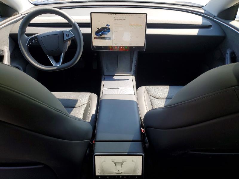 2025 Tesla Model 3 VIN 5YJ3E1EB0SF922710 COPART salvage auction — FRONT END, NY - MV-907A SALVAGE CERTIFICATE, sold $6,900 on 2026-07-28 (photo 8)