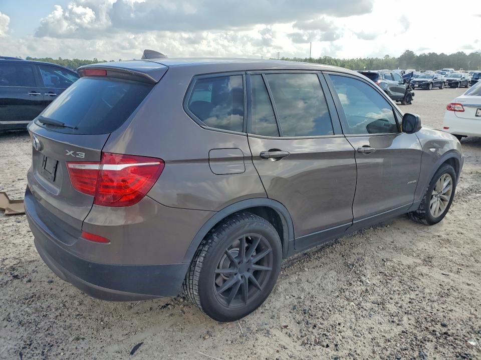 2013 BMW X3 VIN 5UXWX9C50D0A26493 COPART salvage auction — FRONT END, TX - SALVAGE VEHICLE TITLE, sold $500 on 2026-07-31 (photo 3)