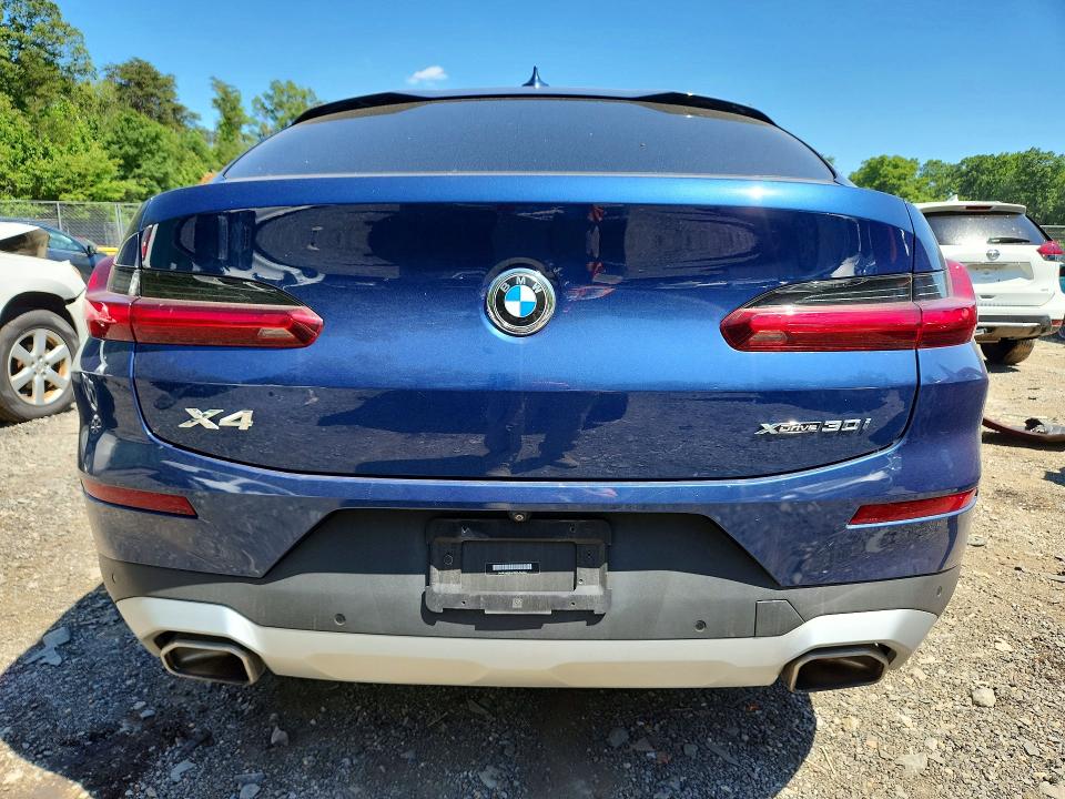 2022 BMW X4 VIN 5UX33DT07N9L96355 COPART salvage auction — FRONT END, Pa - Certificate Of Salvage, sold $13,600 on 2026-07-31 (photo 6)