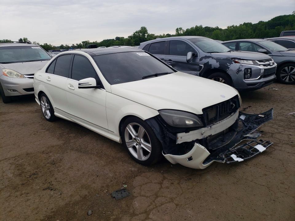 2011 Mercedes-benz C class VIN WDDGF8BB3BR133589 COPART salvage auction — VANDALISM, Ct - Cert Of Title-Salvage, sold $475 on 2026-07-10 (photo 4)