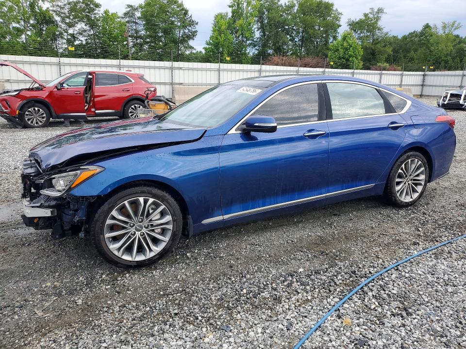 2016 Hyundai VIN KMHGN4JE1GU107090 COPART salvage auction — FRONT END, Sc - Cert Of Title-Salvage, sold $550 on 2026-07-27 (photo 1)