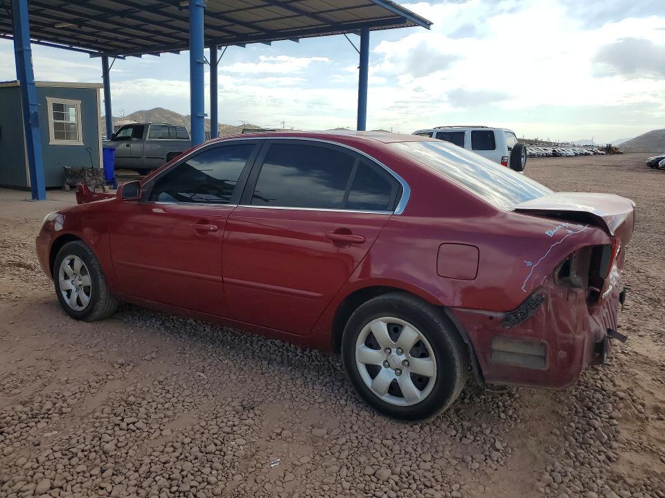2008 Kia Optima VIN KNAGE123085184137 COPART salvage auction — REAR END, Az - Cert Of Title - Salvage, sold $725 on 2026-07-09 (photo 2)