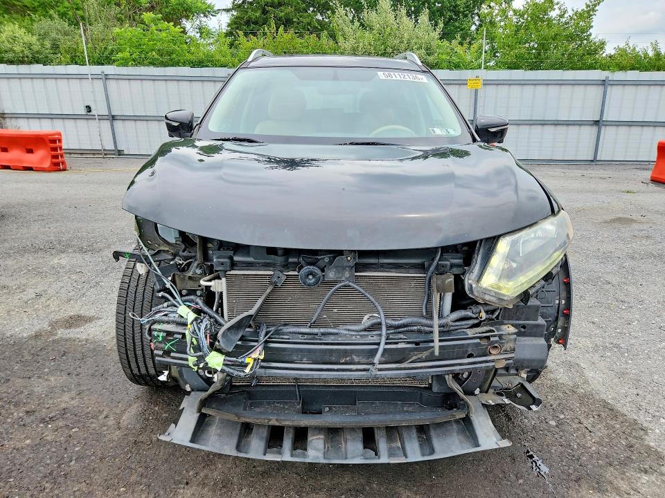 2015 Nissan Rogue VIN 5N1AT2MVXFC787653 COPART salvage auction — FRONT END, Pa - Certificate Of Salvage, sold $775 on 2026-07-04 (photo 5)