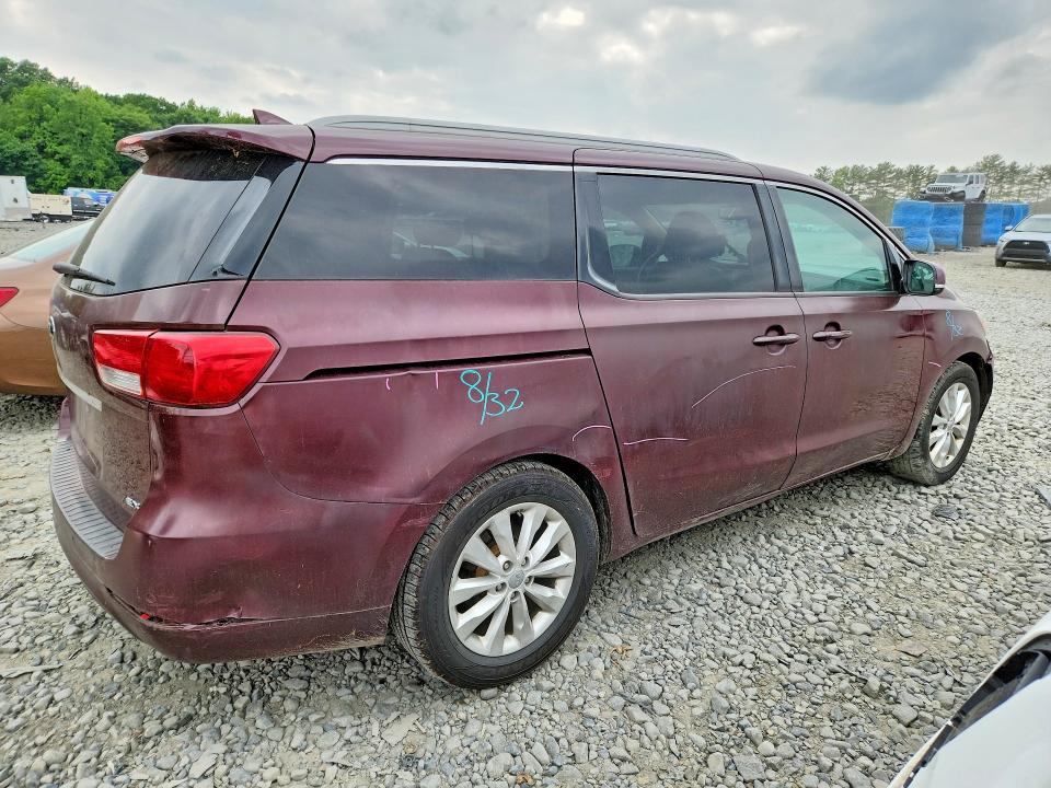 2015 Kia SEDONA VIN KNDMC5C12F6022985 COPART salvage auction — FRONT END, Nj - Cert Of Title-Salvage, sold $1,850 on 2026-07-08 (photo 3)