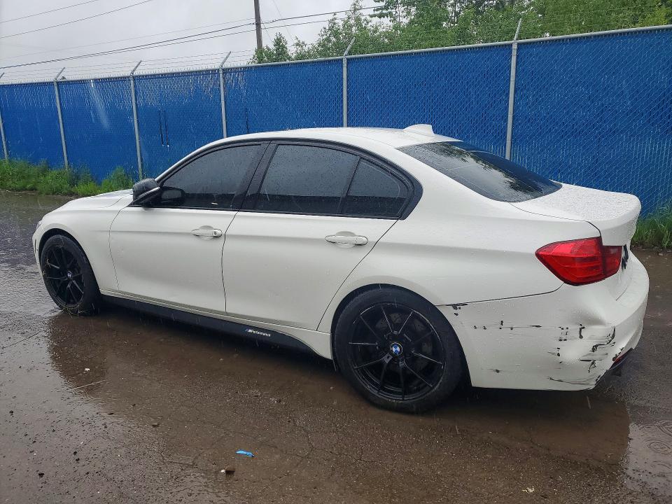 2013 BMW 3er VIN WBA3A9C51DF476280 COPART salvage auction — FRONT END, Ns - Salvage Title, sold $450 on 2026-07-30 (photo 2)
