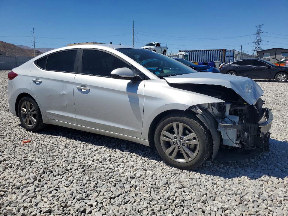2018 Hyundai Elantra VIN KMHD84LF7JU525208 COPART salvage auction — FRONT END, Nv - Salvage Title, sold $925 on 2026-07-06 (photo 4)