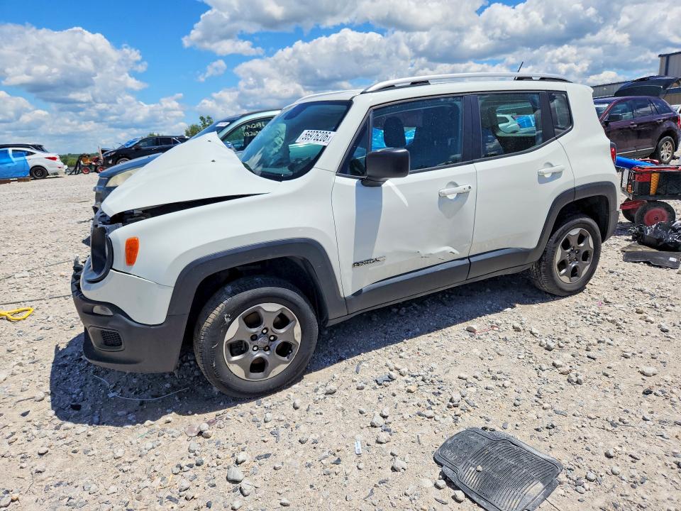 2016 Jeep Renegade VIN ZACCJBAT9GPD47006 COPART salvage auction — FRONT END, Mi - Certificate Of Title, sold $200 on 2026-07-23 (photo 1)
