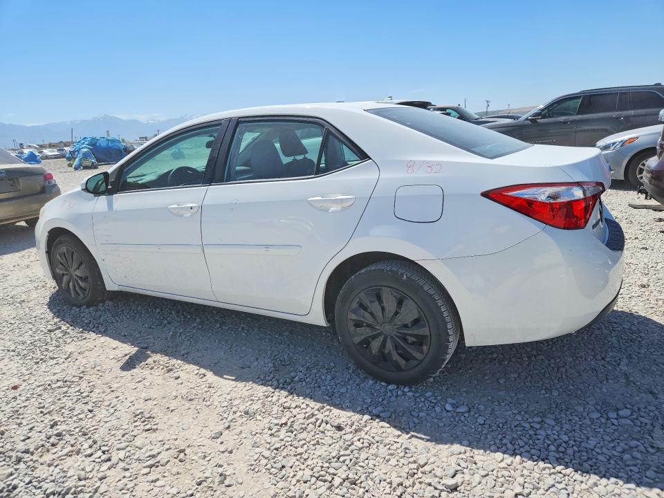 2016 Toyota Corolla VIN 5YFBURHE7GP378270 COPART salvage auction — MINOR DENT/SCRATCHES, Ut - Salvage Certificate, sold $4,550 on 2026-07-31 (photo 2)
