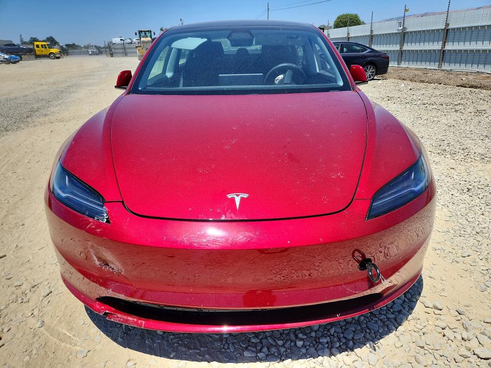 2025 Tesla Model 3 VIN 5YJ3E1EA8SF046444 COPART salvage auction — FRONT END, CA - SALVAGE CERTIFICATE, sold $14,700 on 2026-07-23 (photo 5)