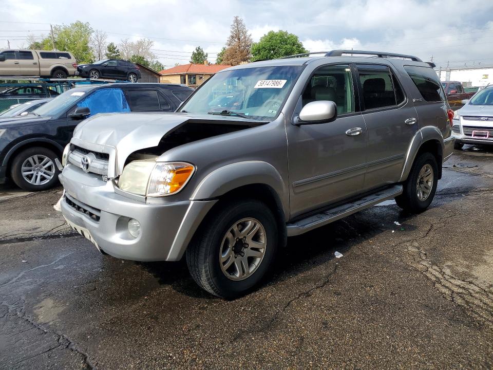 2005 Toyota Sequoia VIN 5TDBT48A85S256542 COPART salvage auction — FRONT END, Co - Public - Salvage Title, sold $1,900 on 2026-07-14 (photo 1)